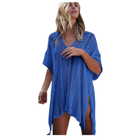 Stamzod Womens Beach Cover Up Dress Bikini Swimsuit Swimwear Crochet Bathing Suit Cover Up