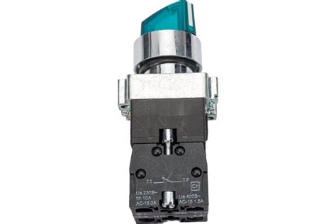 Переключатель IEK LAY5-BK2365 2 положения, зеленый, ИЭК BSW90-BK-2-K06 ...
