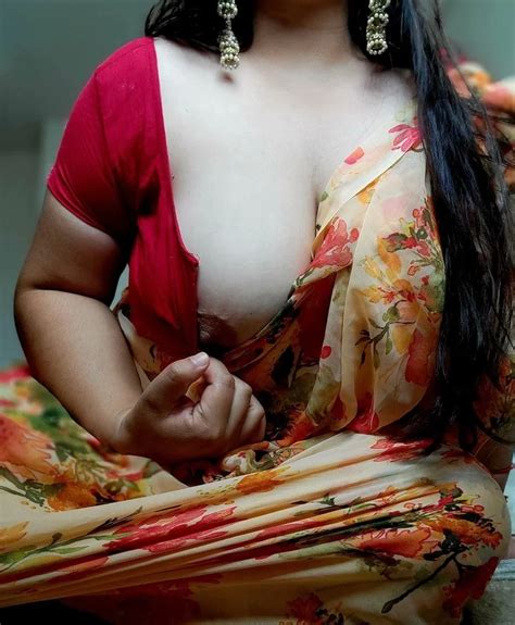 MILF Desi Beauty In Saree Leaves You Speechless With Her Big Boobs And Nipples Popping Out Of