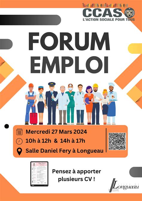 Forum emploi le 27 mars à Longueau Ville de Longueau