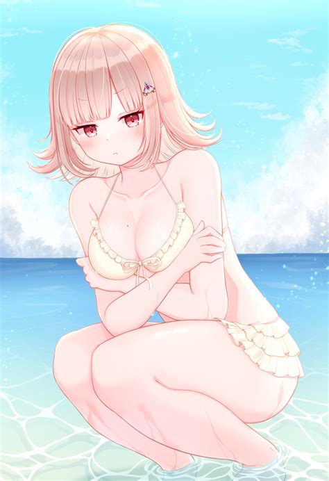 Rule 34 1girls Bikini Bikini Bottom Bikini Top Blush Blush Lines Breasts Danganronpa