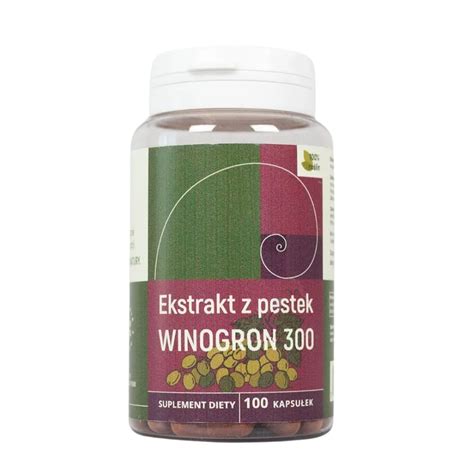 Ekstrakt z pestek winogron OPC kapsułki 300 mg 100 kapsułek Nanga