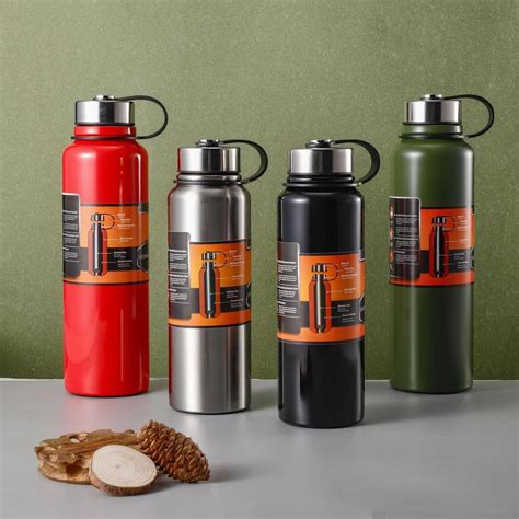 Premium Tumbler Vacuum Flask Hot Cold Double Wall Insulated Drinking Bottle W Handle Big