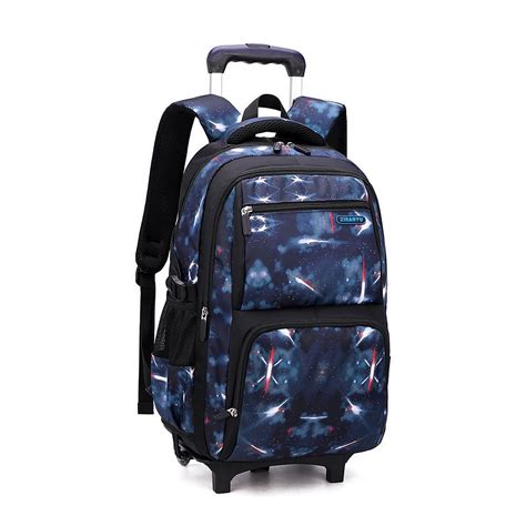 3PCS Boys Rolling Backpacks Kids' Luggage Wheeled Bags Kids Trolley ...