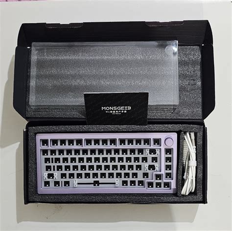 Monsgeek M Rgb Hot Swappable Wired Mechanical Keyboard Barebone Diy Kit Lavender Computers