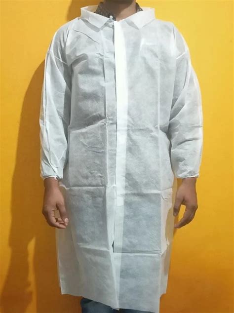 Sms Fabric White Disposable Lab Coat For Hospital At In Hyderabad