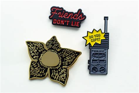 Stranger Things Enamel Pin Pack Etsy