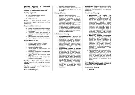 Tfn Reviewer Lecture Notes Compress Prelims Reviewer In