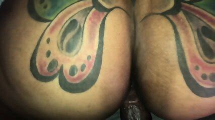 Big Tattooed Ass Rides BBC Until Creampie