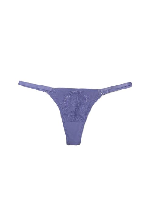 Calcinha Fio String Microfibra E Renda Michelle Lingerie