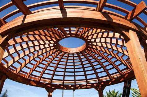 The Wooden Dome Pergola Exterior San Francisco By Forever Redwood