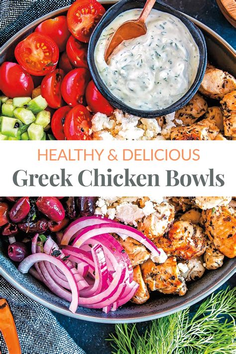 Low Carb Greek Chicken Bowls Keto Gluten Free