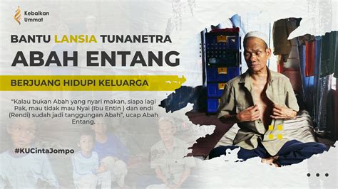 Sharing Happiness Bantu Lansia Tunanetra Berjuang Hidupi Keluarga