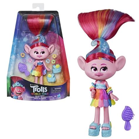 Trolls World Tour Deluxe Fashion Dolls Glam Poppy