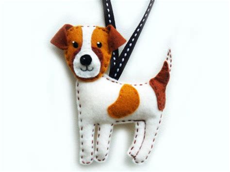 Jack Russell Terrier Felt Ornament T For Dog Lover Christmas Tree