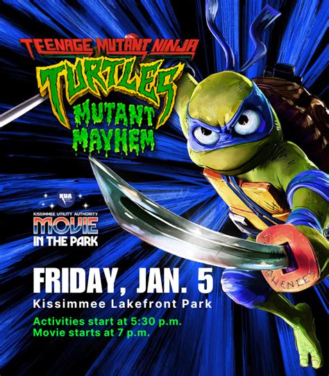 Kua To Host Free Movie In The Park Featuring ‘teenage Mutant Ninja