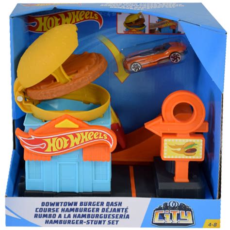 Hot Wheels City Downtown Burger Dash Steza Mattel Nakupovanje V Igra Eshop