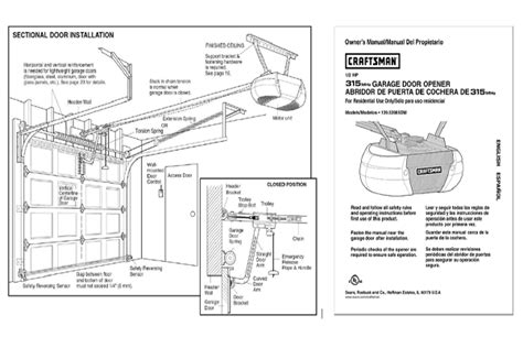 Craftsman Garage Door Opener Reset And Troubleshooting Manuals Books