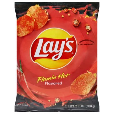 Lay S Flamin Hot Potato Chips Oz King Soopers