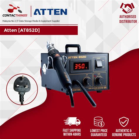 Atten At D W Led Display Esd Hot Heat Air Gun Desoldering Rework Station Shopee Malaysia