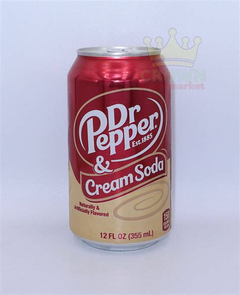 Dr Pepper & Cream Soda 355ml | Crown Supermarket