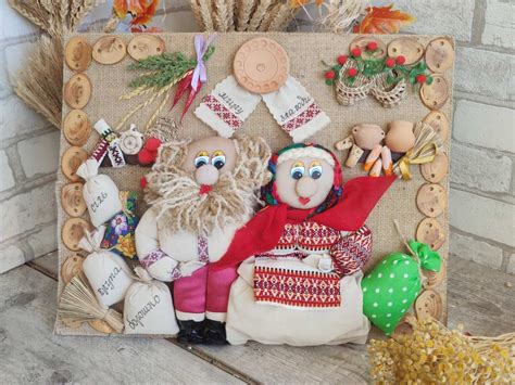 Панно картина оберег "Багата родина", 35*46 см, семейный оберег ...