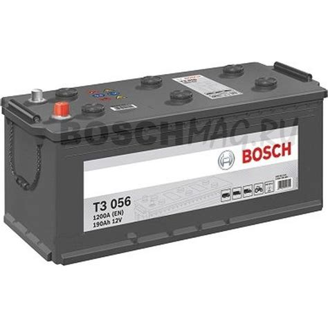 Автомобильный аккумулятор BOSCH Т3 056 0092Т30560 190 Ач (A/h) прямая ...