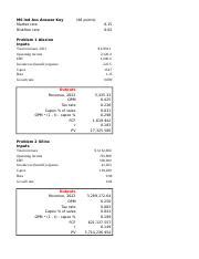 M6 Ind Ass Submission Template 2 Xlsx M6 Ind Ass Answer Key Market Rate Riskfree Rate Problem