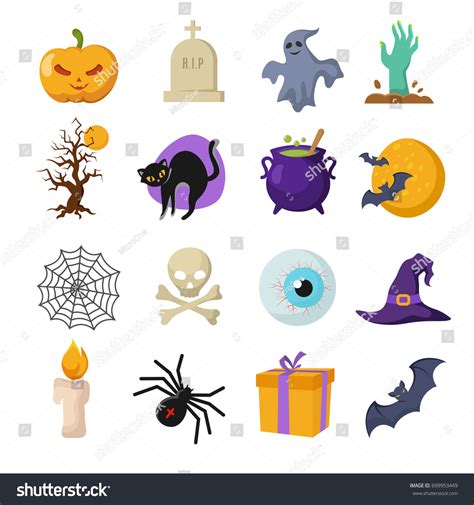 Halloween Cartoon Vector Cute Characters Ghost Stock Vector (Royalty Free) 699953449 | Shutterstock