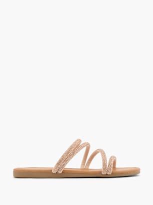 Catwalk Płaskie klapki Nude DEICHMANN