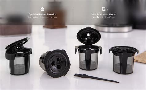 4 Ninja K Cup Reusable Pod For Ninja Dual Brew Pro