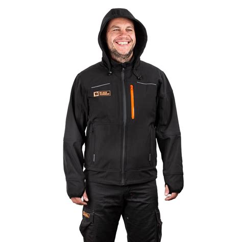 black hammer soft shell work jacket  men workwear ideal  traders
