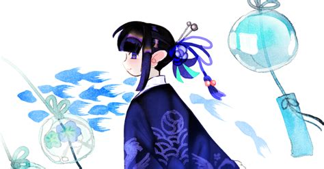オリジナル 風鈴と金魚 うすいのイラスト Pixiv