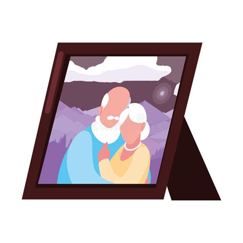 Happy Grandparents Day Flat Design Stock Illustration - Illustration of ...