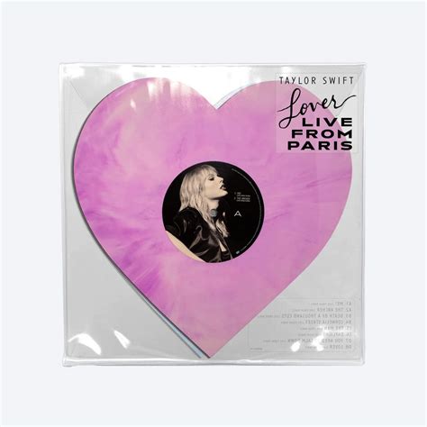 Taylor Swift Lover Live From Paris Heart Shaped Vinyl