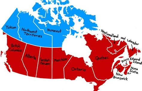 5 Regions Of Canada Map Map