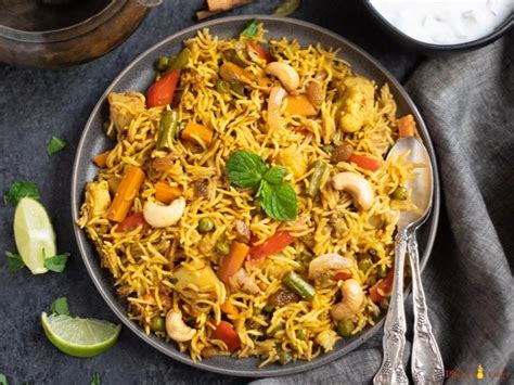 Easy Instant Pot Vegetable Biryani - Piping Pot Curry