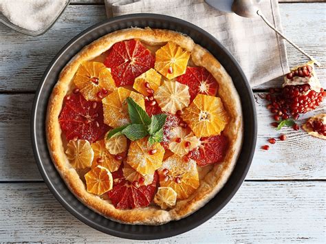 Tarte aux pamplemousses roses : Recette de Tarte aux pamplemousses