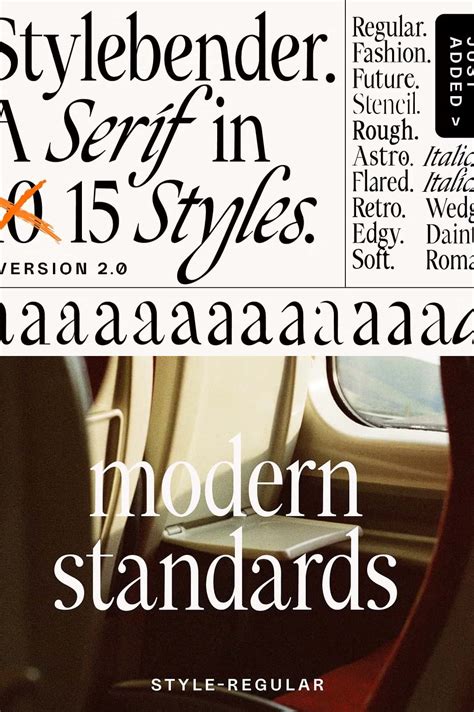 stylebender serif multi style font leasted graphics template