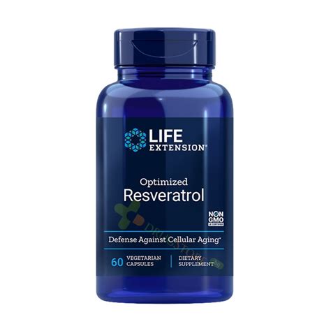 РЕСВЕРАТРОЛ + КВЕРЦЕТИН капсули 60 броя / LIFE EXTENSION OPTIMIZED ...