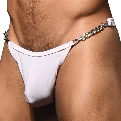 Andrew Christian Unleashed Chain Thong With Almost Naked Pink INDERWEAR