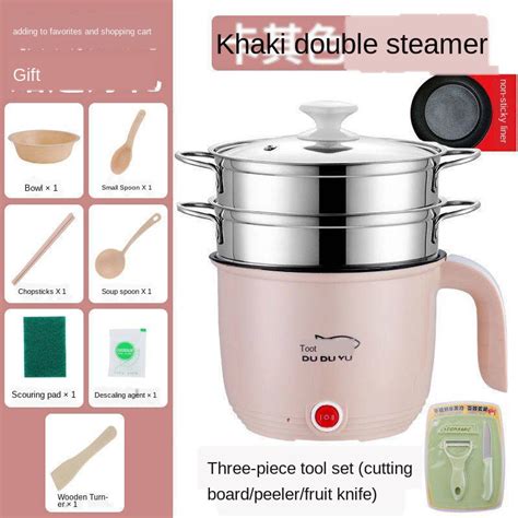 Mini Rice Cooker Hot Pot Steamer Multifunctional Mini Electric Cooker Periuk Nasi Kecil Orang