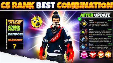 Cs Rank Tips And Tricks | Best Character Combination In Cs Rank | Cs ...