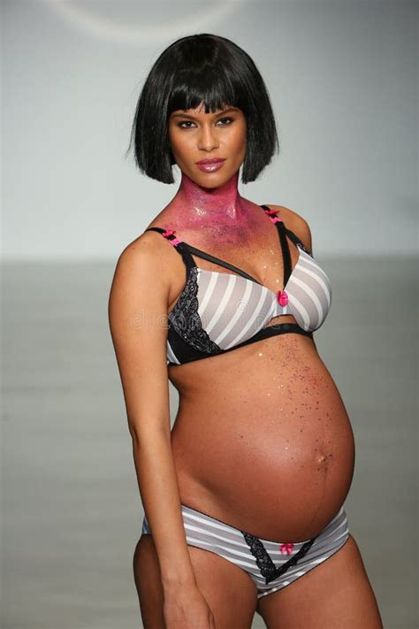 NEW YORK NY OCTOBER A Model Walks Runway At Finale Runway Show During Lingerie Fashion