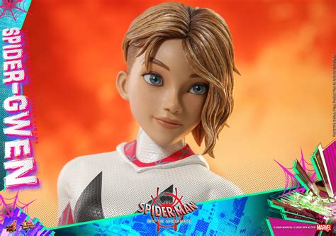 Hot Toys Spider Verse Spider Gwen Figure Includes Peter Porker