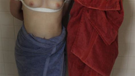 Lena And Danni Lesbians Captured Tied In Towels Taken To A Bathtub Where They Struggle Naked