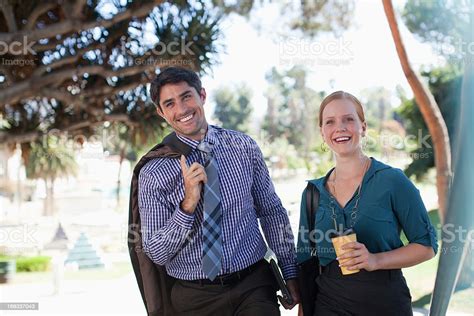 Business People Walking Together Outdoors Stock Photo - Download Image ...