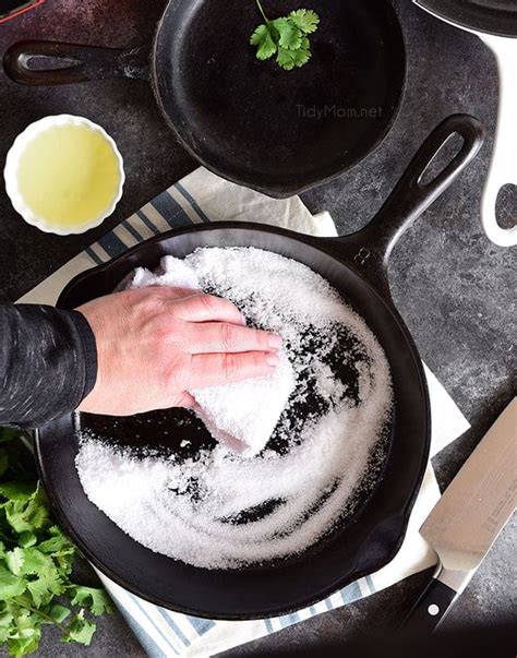 How To Clean A Cast Iron Skillet and Have It For A Lifetime | TidyMom®