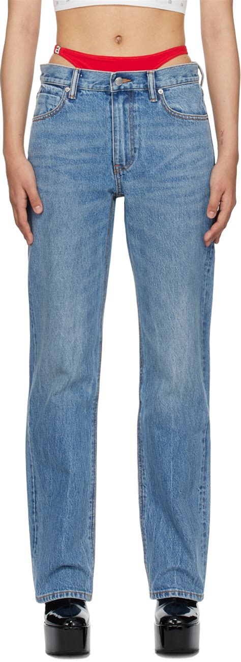 Alexander Wang Blue Bikini Layer Jeans Alexander Wang