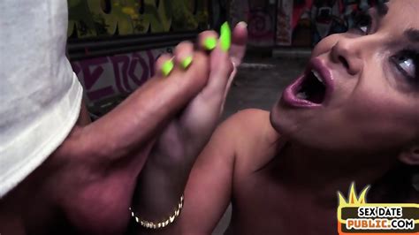 Bigtitted MILF Squirts During Public Hookup Sex